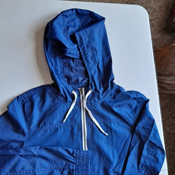 Navy Blue Zine Zip up Sweatshirt - Picture 2 of 4